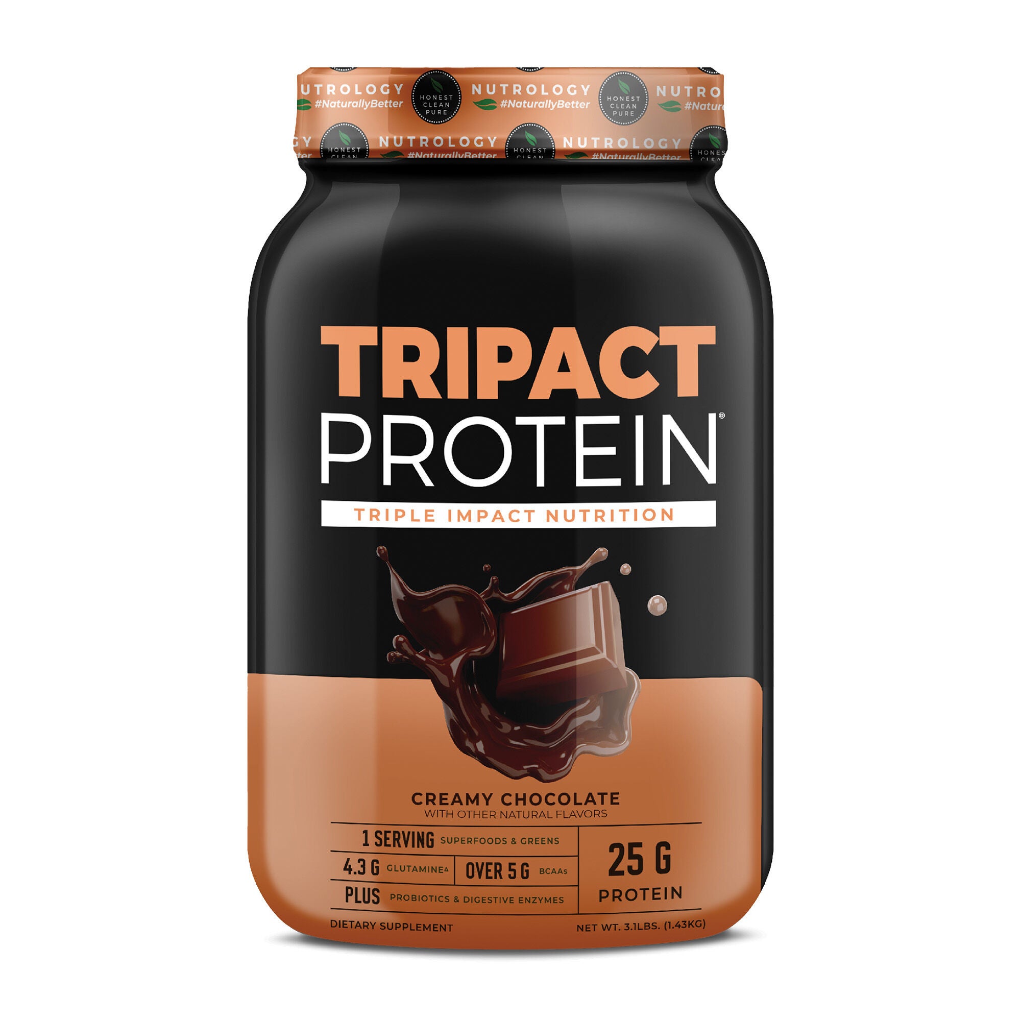 Tripact Protein - Creamy Chocolate (40 Servings)  | GNC